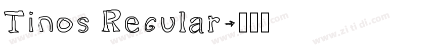 Tinos Regular字体转换